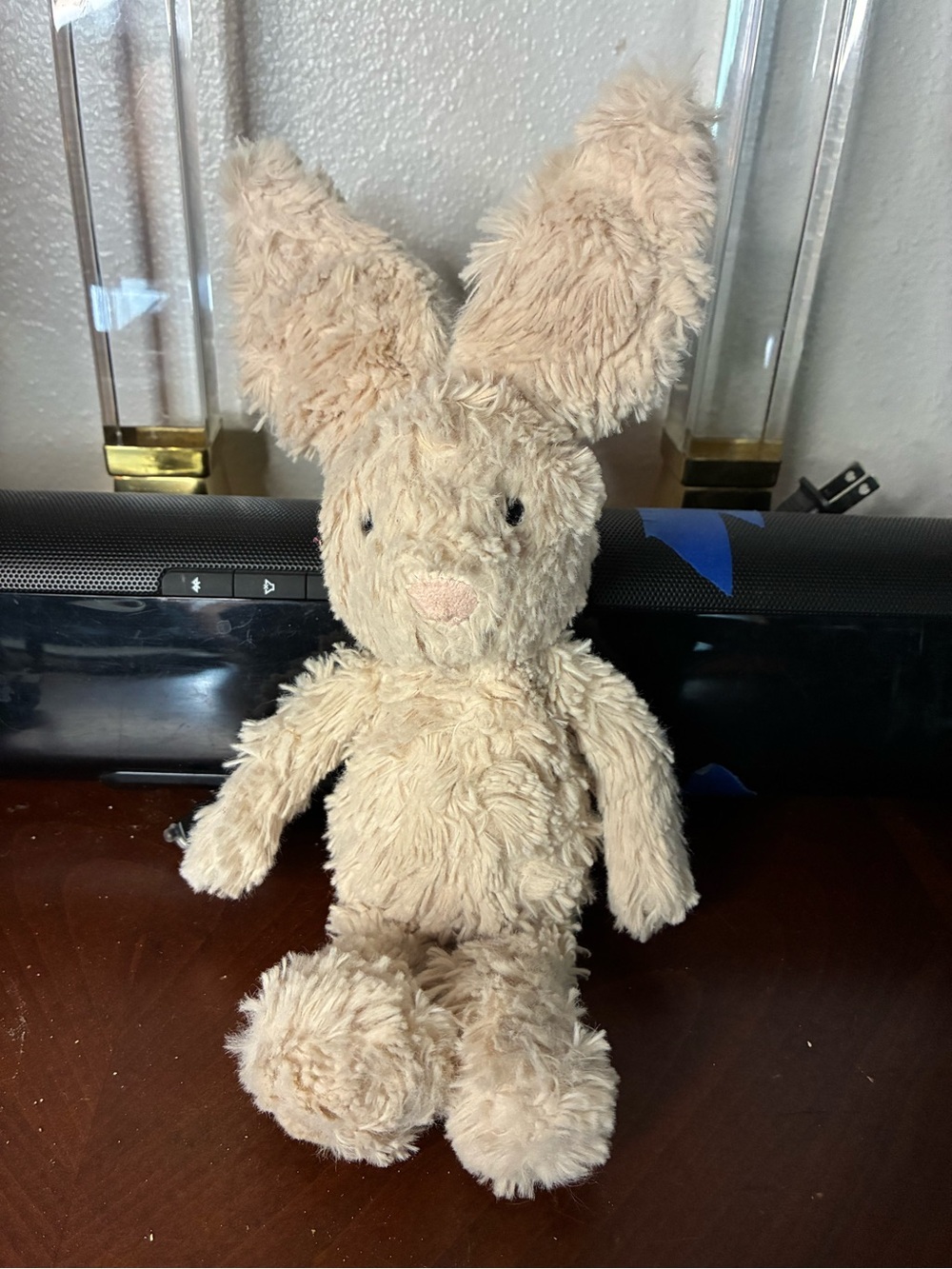 Jellycat Small Beige Cream Squiggle Mumble Iggle Bunny Rabbit  Rare Retired